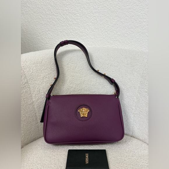 Sale ends 11/29 Versace Medusa Purple Shoulder Bag/crossbody bag - Picture 1 of 6
